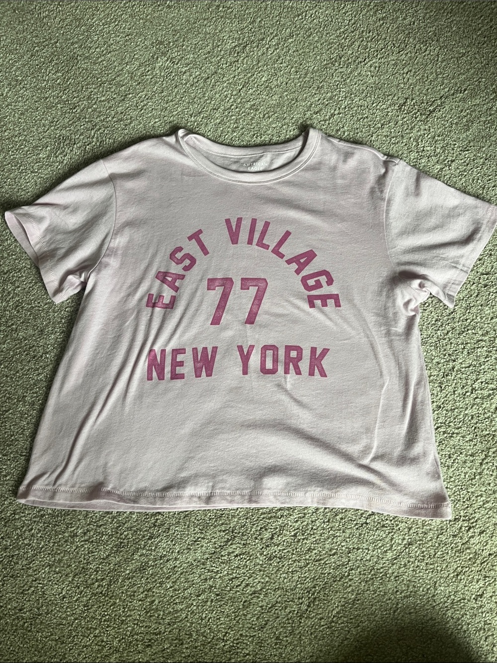 American Eagle Outfitters Light Pink Graphic Tee